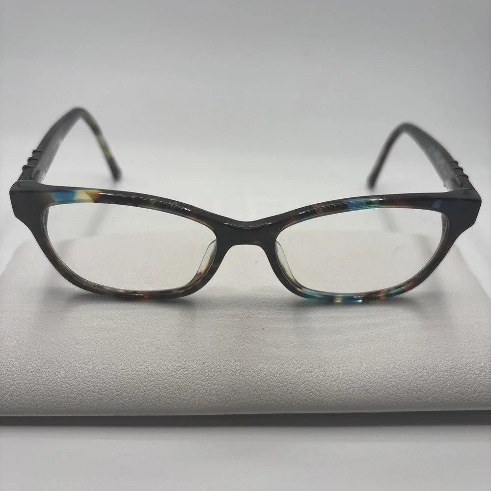 TURA R559 TEA BLUE BROWN AUTHENTIC EYEGLASSES 53-16-135 FRAME W/CASE